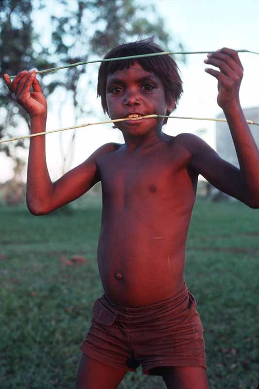 Boy with spears