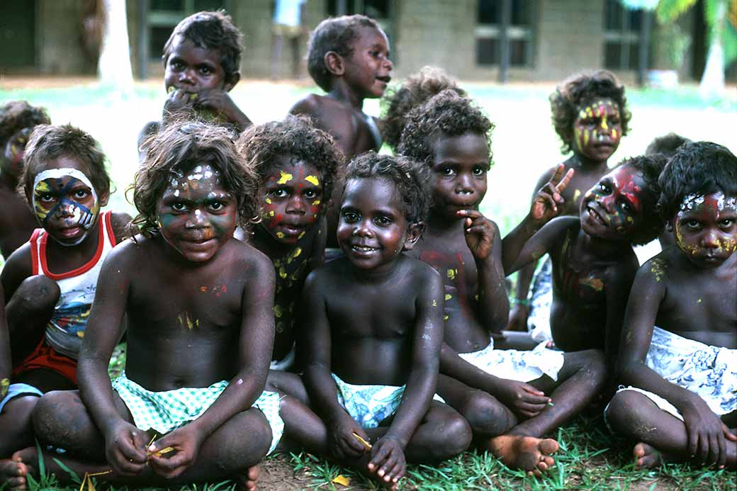 Tiwi kids at school