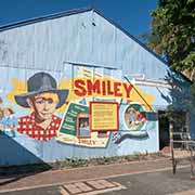 Smiley film mural, Augathella