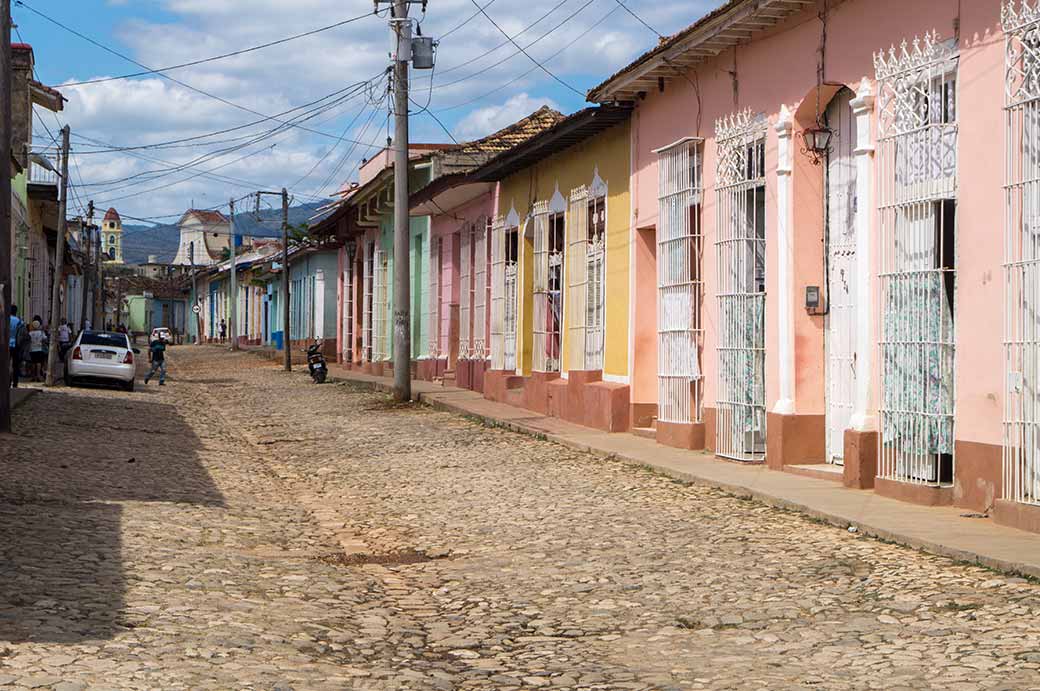 Cobbled street, Trinidad