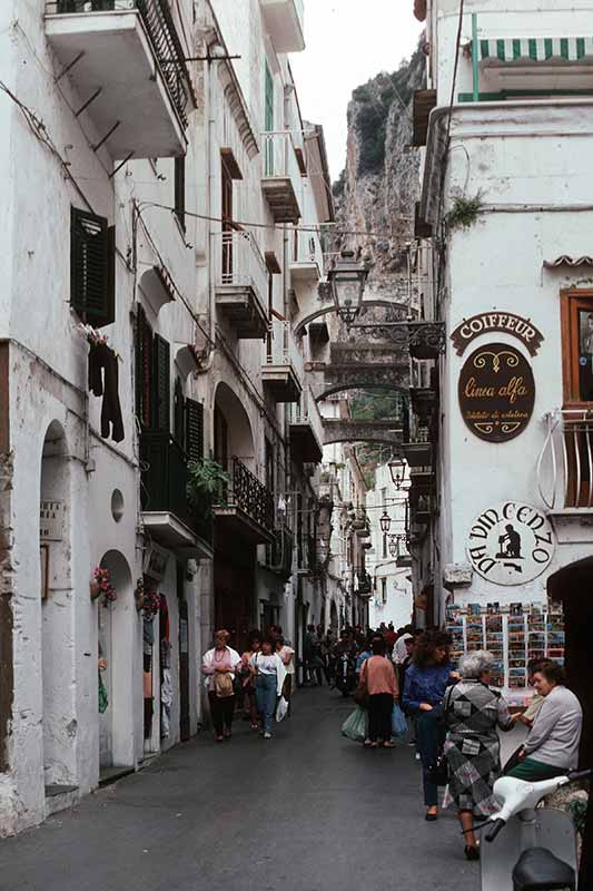 Narrow Amalfi street