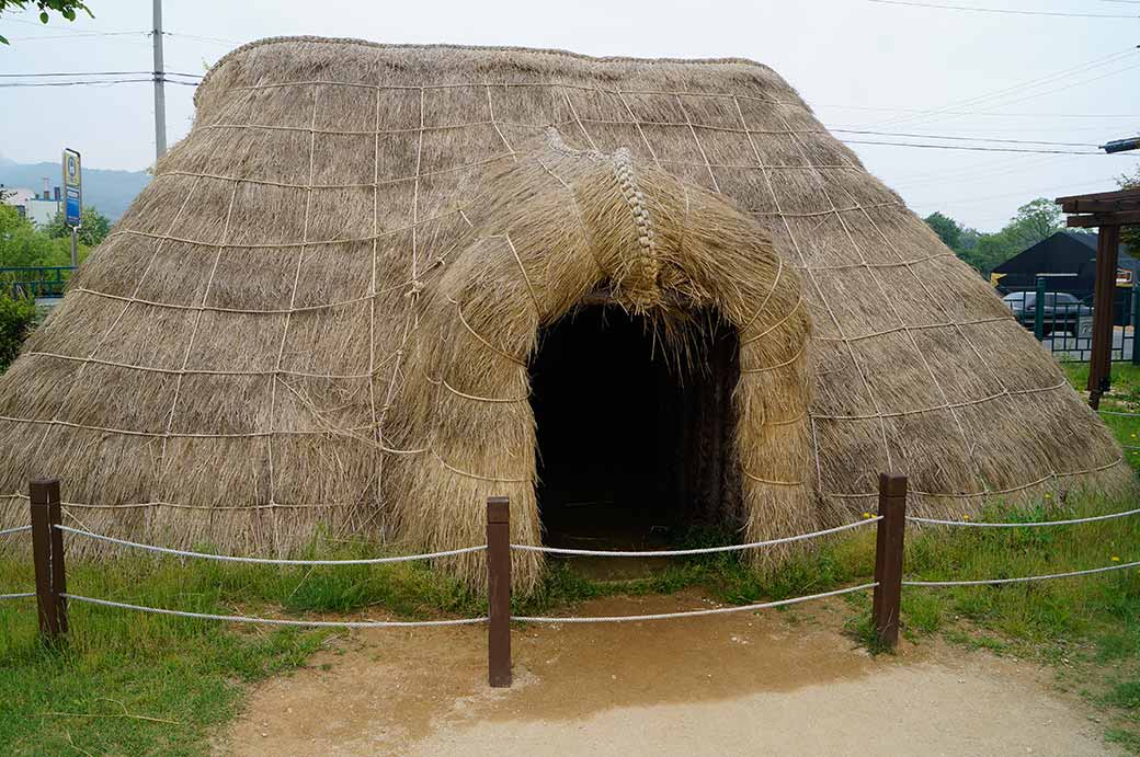 Replica of a grass hut