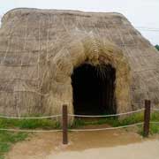 Replica of a grass hut