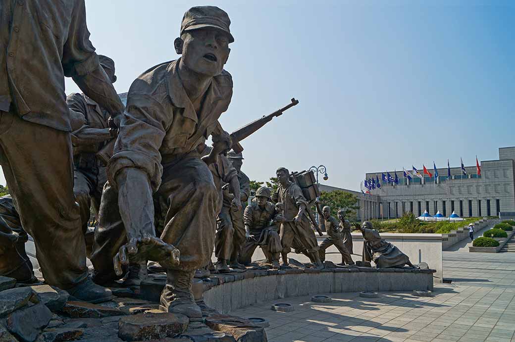 Soldiers sculpture