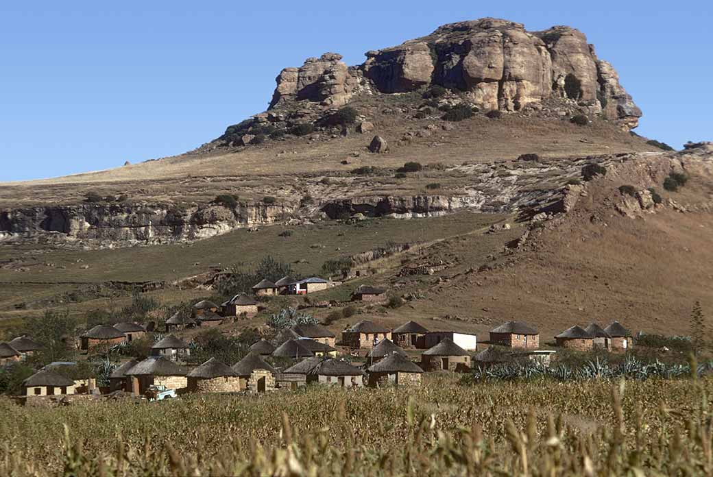 North Lesotho village