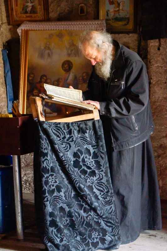 Priest, Orheiul Vechi Cave Monastery
