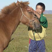 Boy and his horse