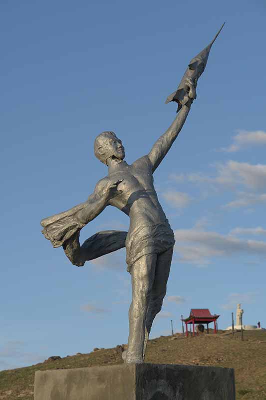 Cosmonaut statue