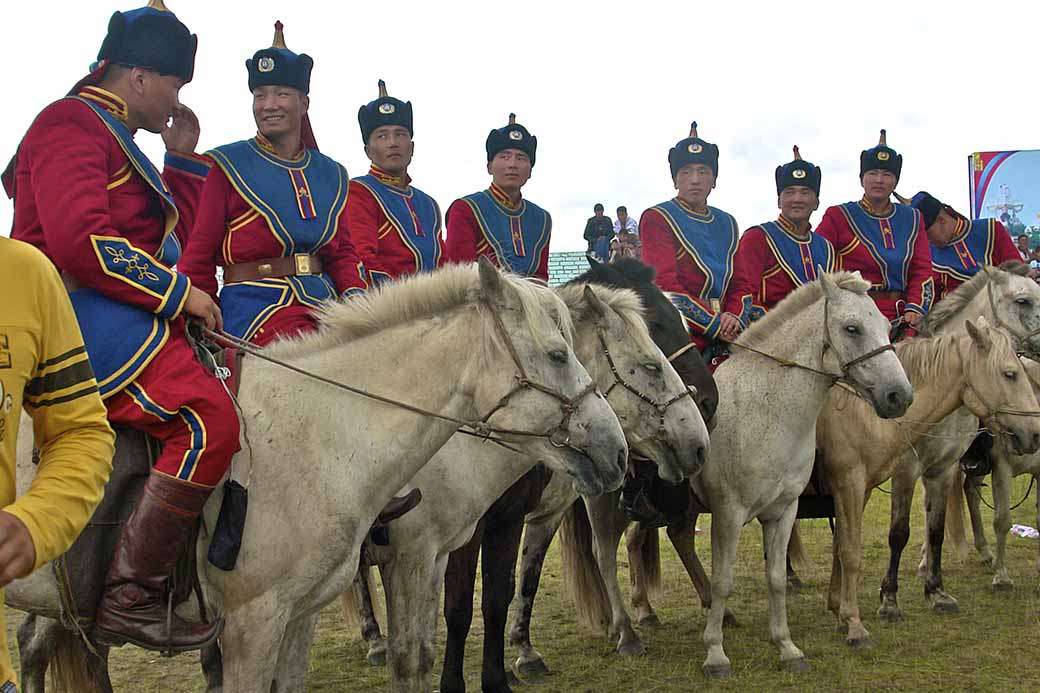 Soldiers on horseback