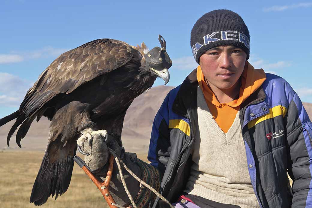 Kazakh eagle hunter