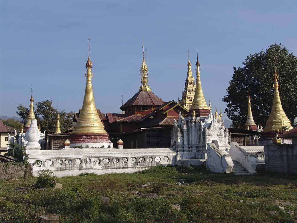 Gilded stupas