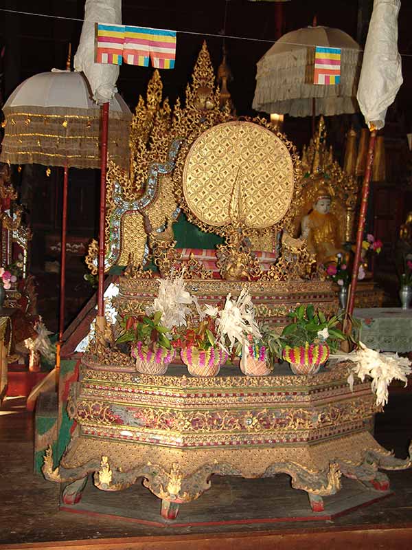 Gold painted shrine