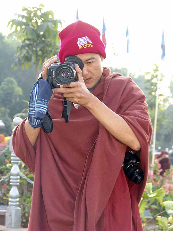 Monk filming