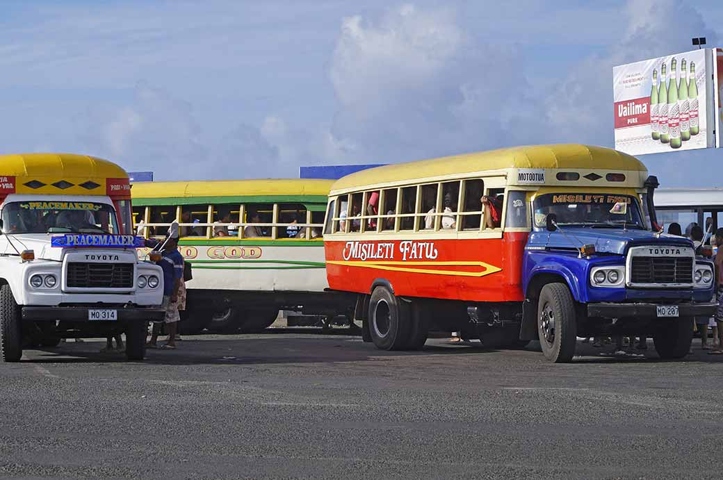 Samoa's colourful buses