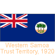 Western Samoa Trust Territory 1920