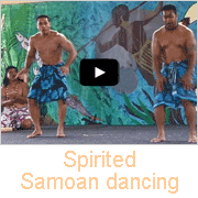 Spirited Samoan dancing