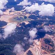 Flying over Rosebel Gold Mines