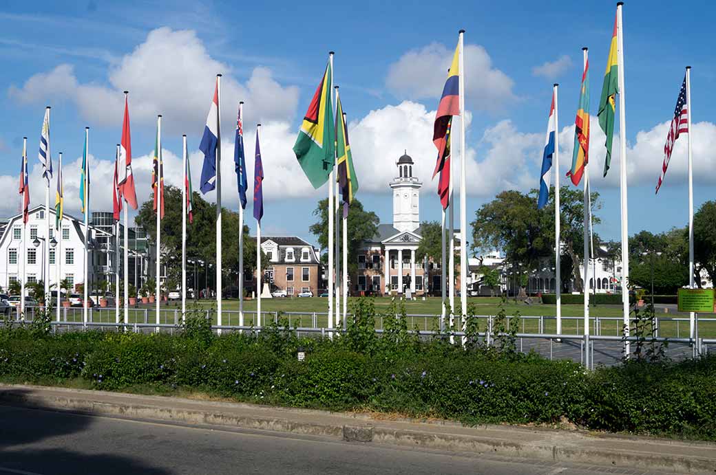 CARICOM flags, Paramaribo