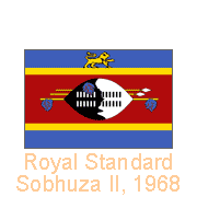 The Royal Standard of His Majesty King Sobhuza II of Swaziland, 1968
