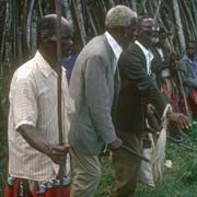 Elder men dancing