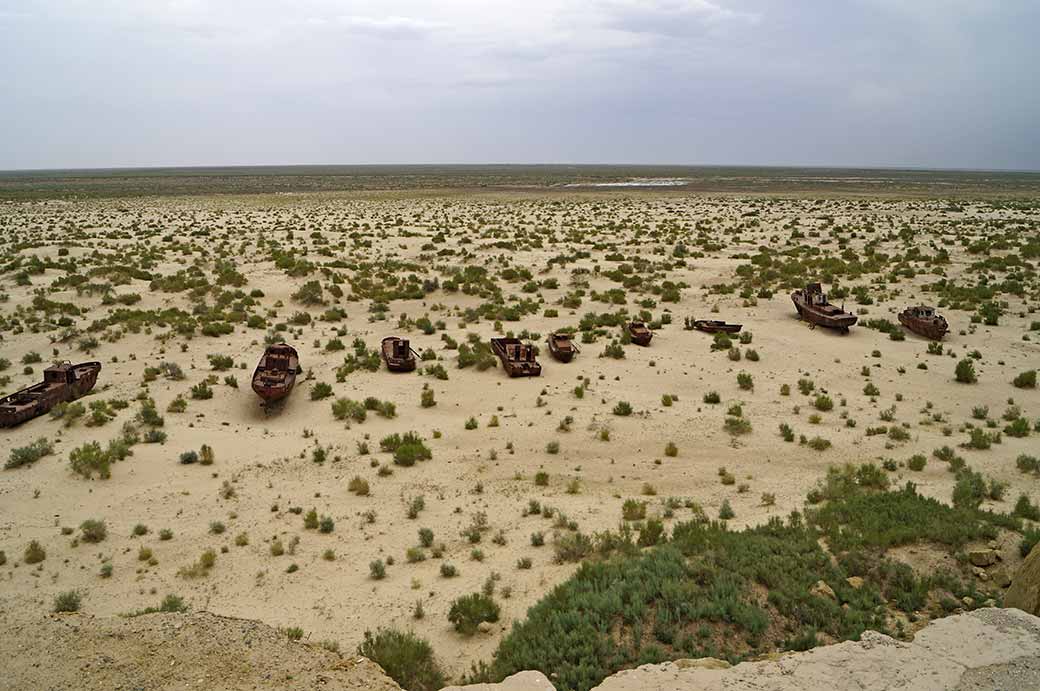 View to the former Aral Sea