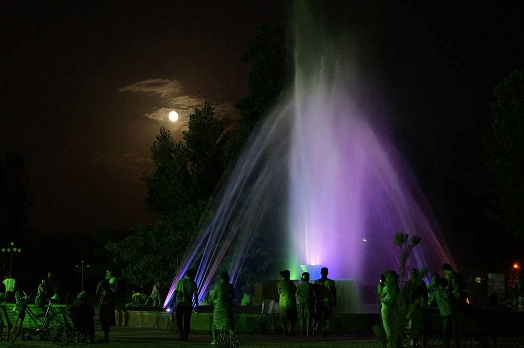 Al-Farghoni Park by night
