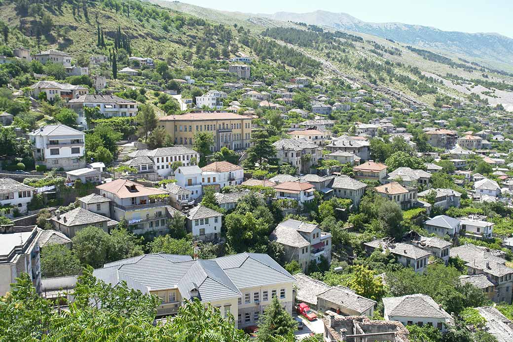 Gjirokastra's upper town