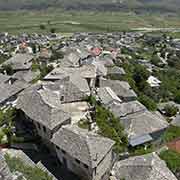 View of stone roofs
