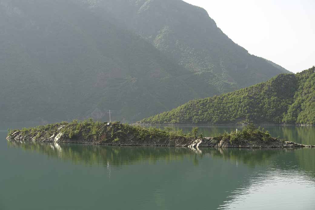 Island in Lake Koman