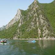 Boats on Lake Koman