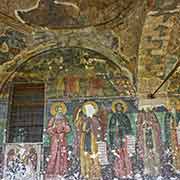 Damaged frescoes