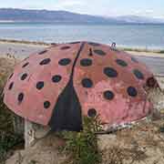 Bunker along Lake Ohrid