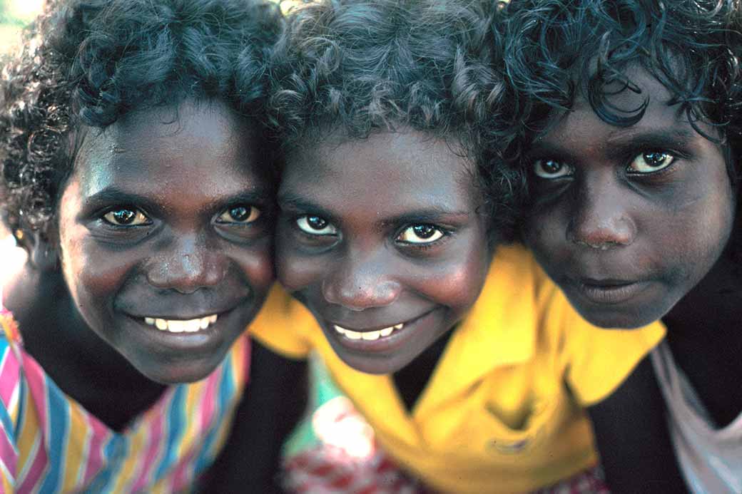 Three Tiwi girls