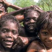 Four Tiwi kids