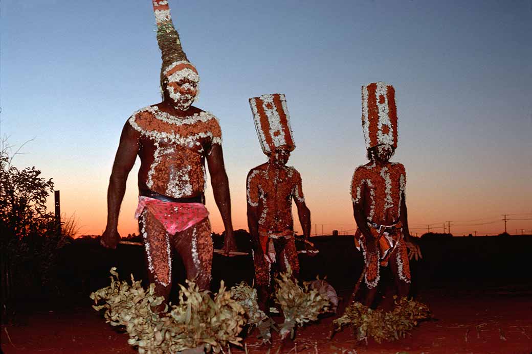 Dancing “purlapa” Aboriginal Dancing Northern Territory Australia Ozoutback