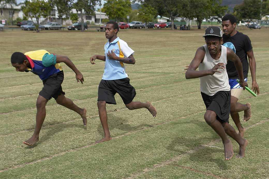 Boys' relay race