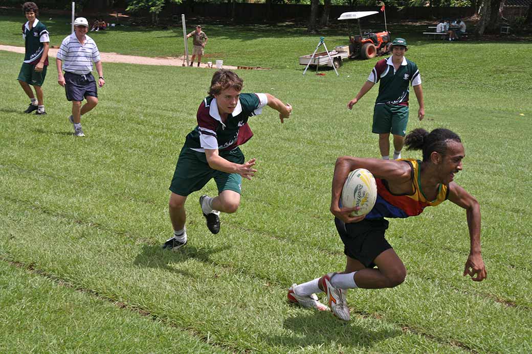 Touch Football Athletics And Sports School Children Australia 
