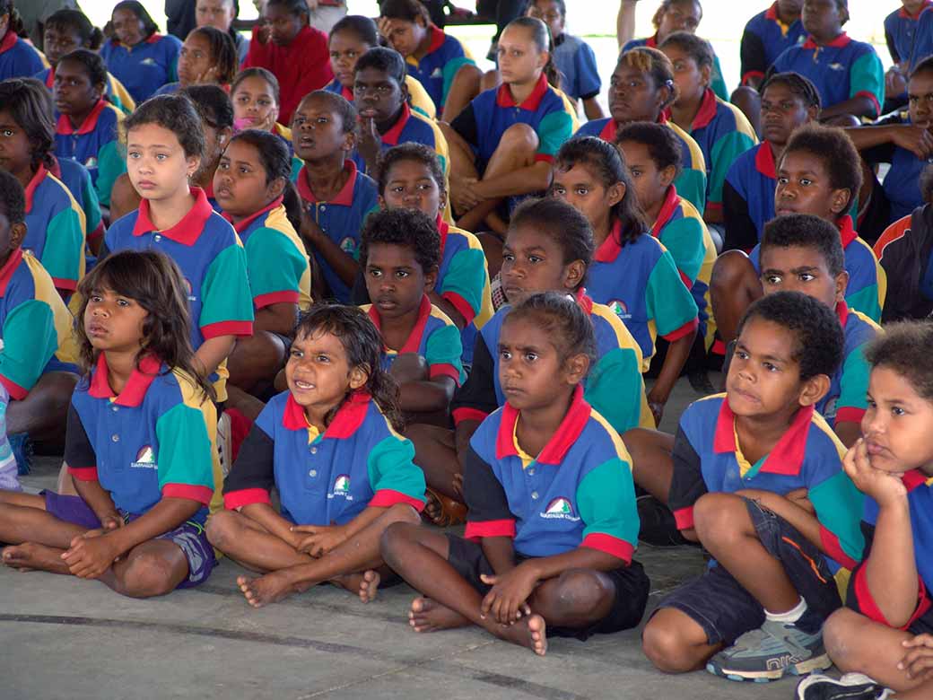 School Assembly Djarragun College Indigenous School Queensland Australia Ozoutback