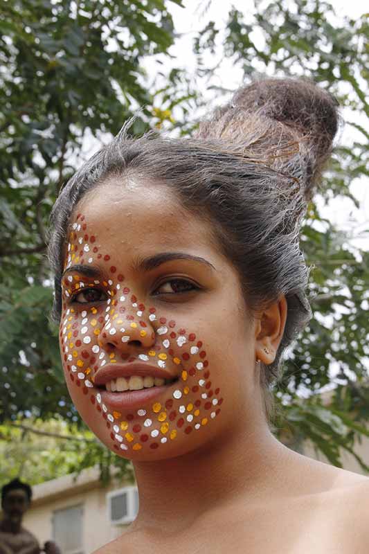 Aboriginal school girl