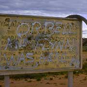 Entrance to Yalata Aboriginal Reserve