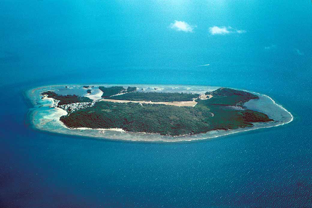 Yam Island from the air