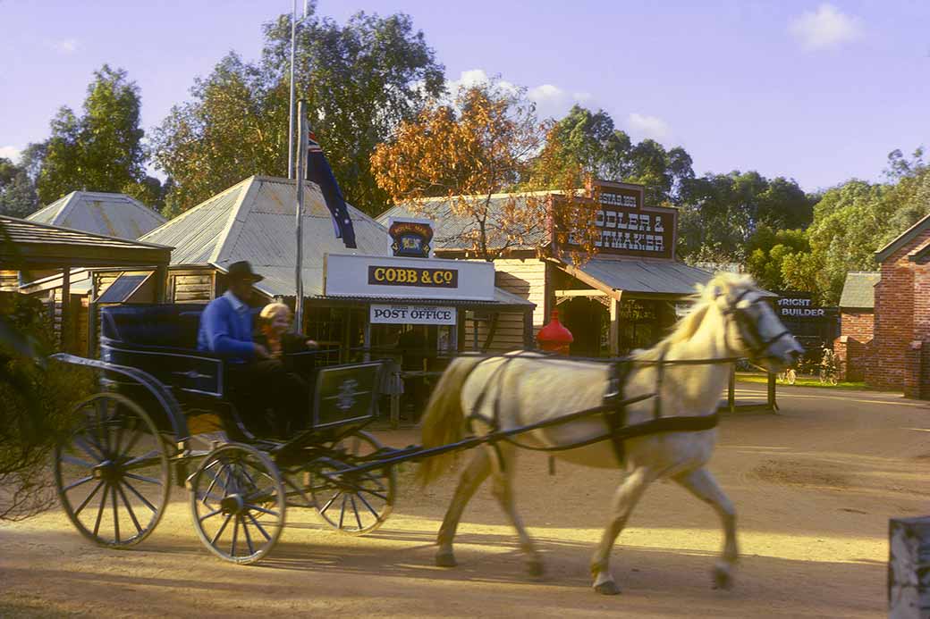 Horse and cart, Pioneer Settlement