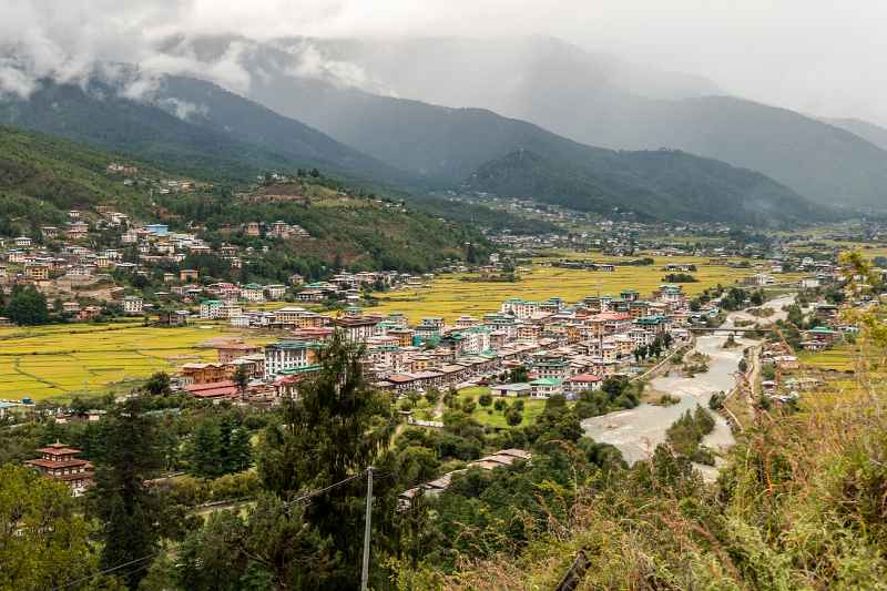 View of Paro