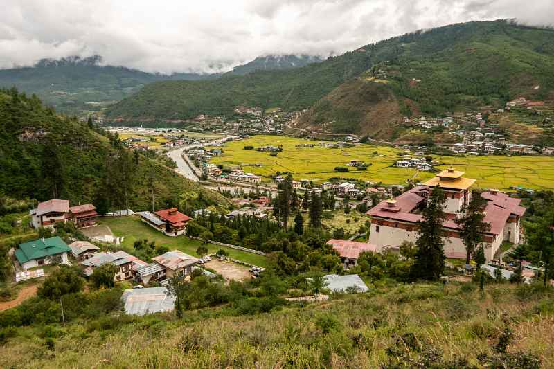 View of Rinpung Dzong (Paro Dzong)