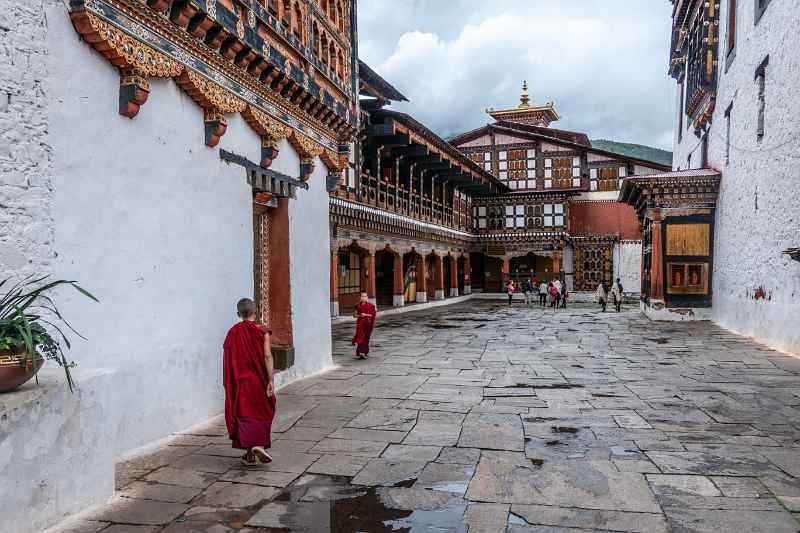 Inside Rinpung Dzong (Paro Dzong)