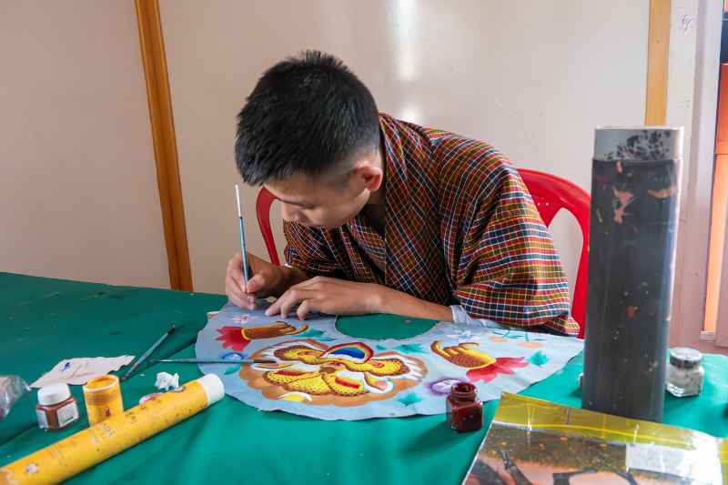 Painting, Zorig Chusum Institute