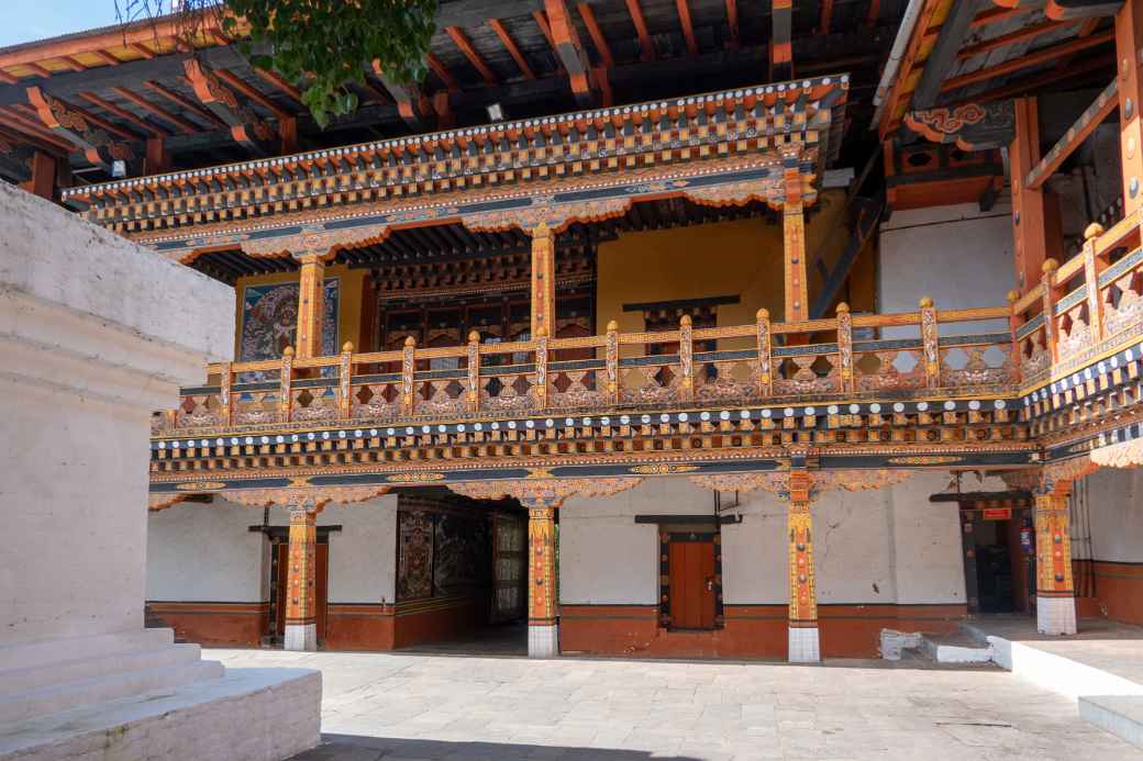 Wood-carved balustrades, Punakha Dzong