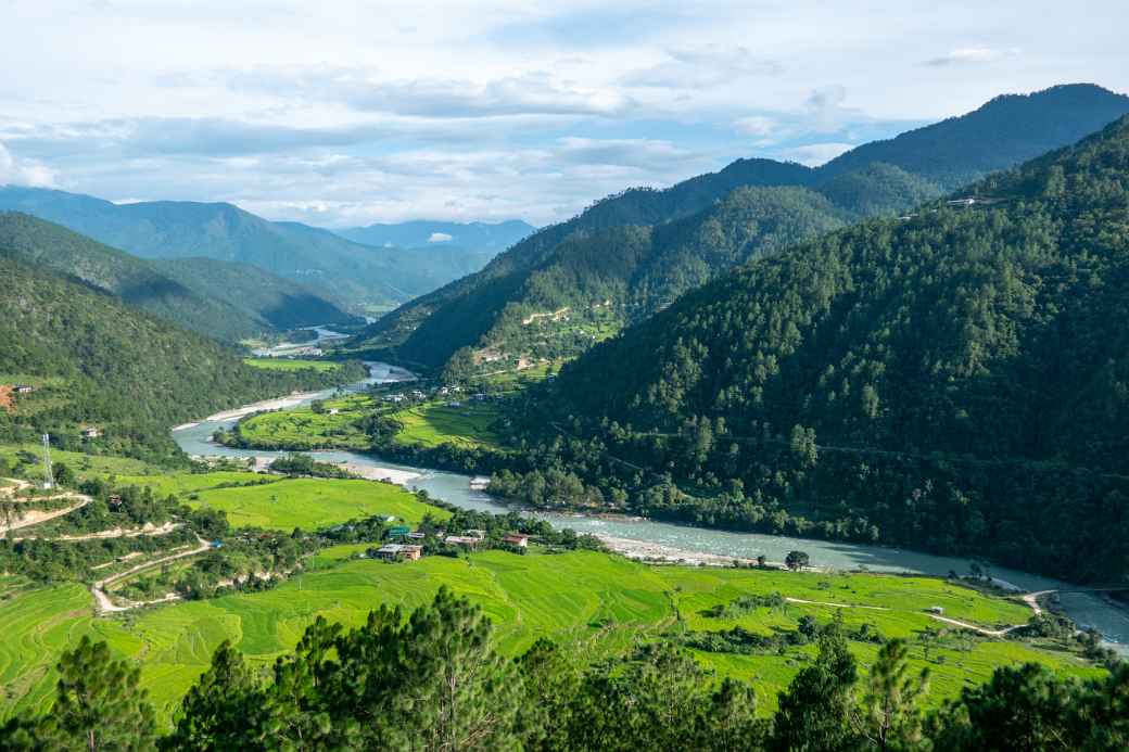 View over the valley