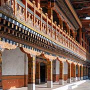 Wood-carved balustrades, Punakha Dzong