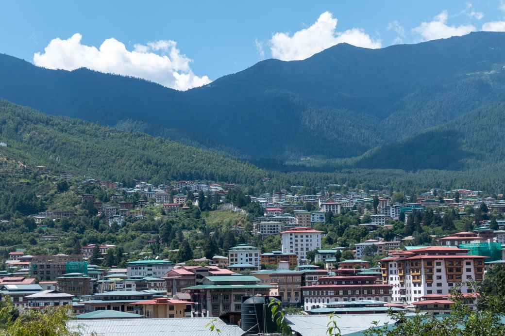 View of Thimphu